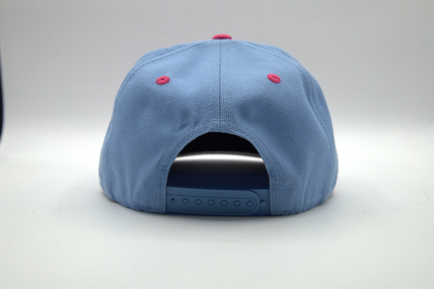 Wool Blended 2-Tone Flat Brim Snapback w/ Color Undervisor