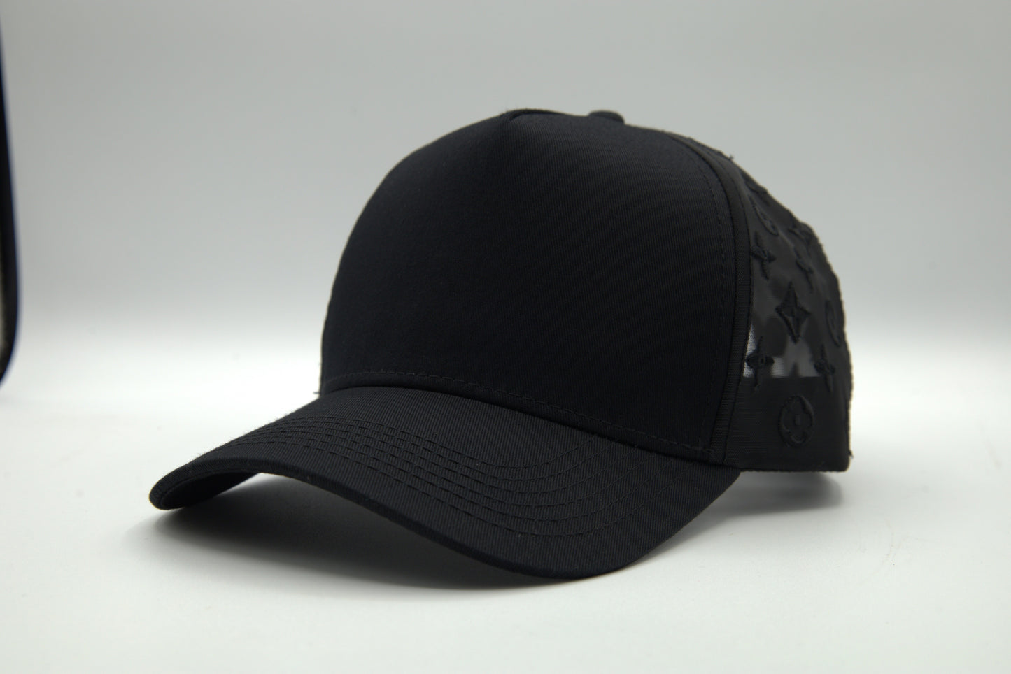 Cotton Trucker Snapback w/ Mesh Pattern