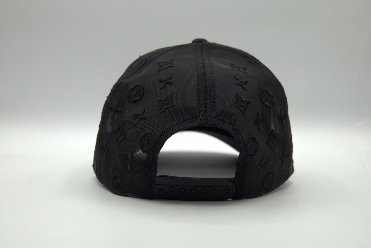 Cotton Trucker Snapback w/ Mesh Pattern