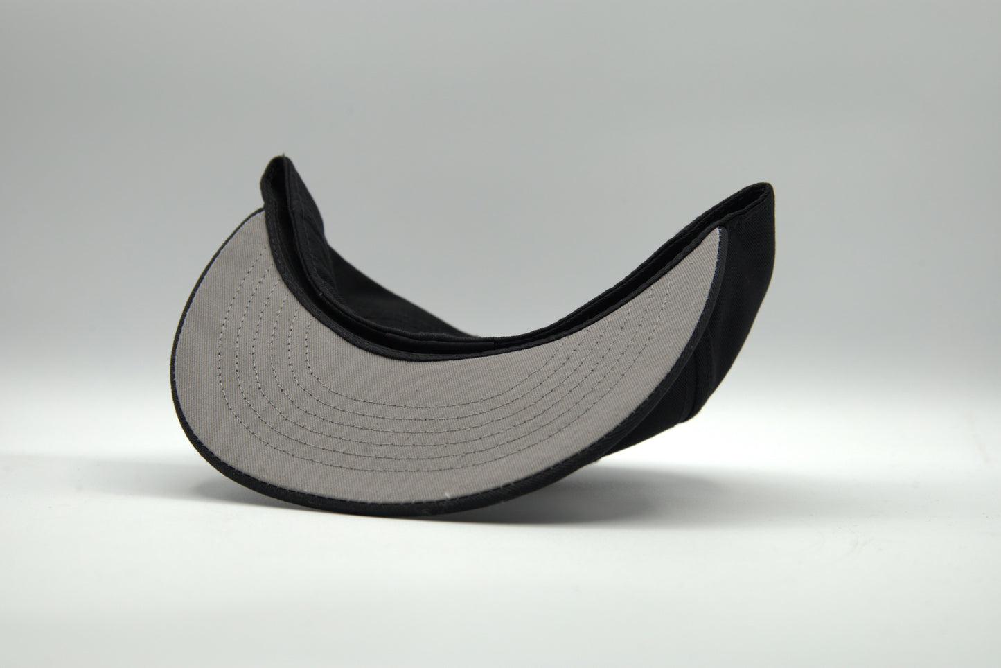 Cotton Flat Brim Fitted w/ Color Undervisor