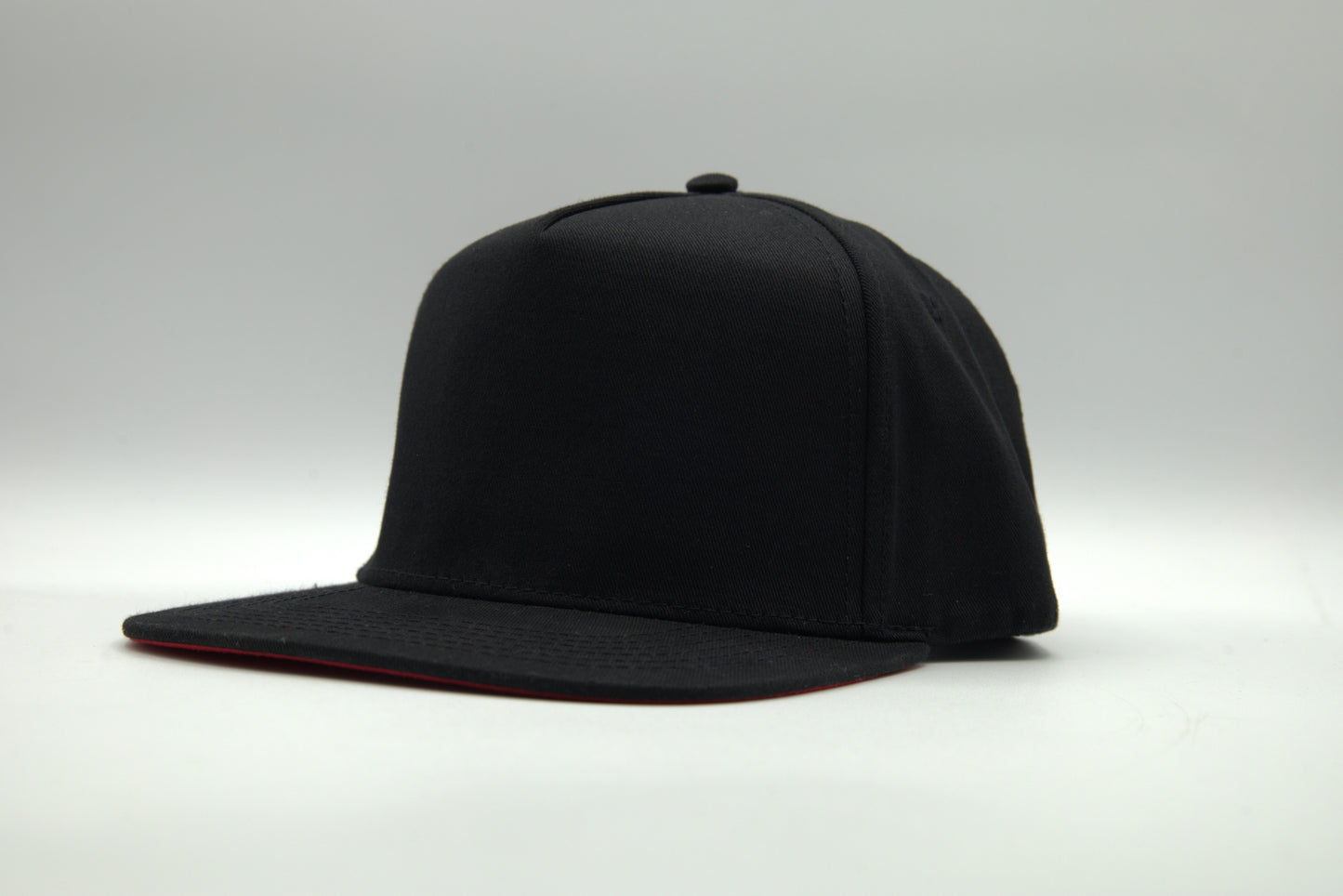 Premium Cotton Flat Brim Snapback w/Color Undervisor