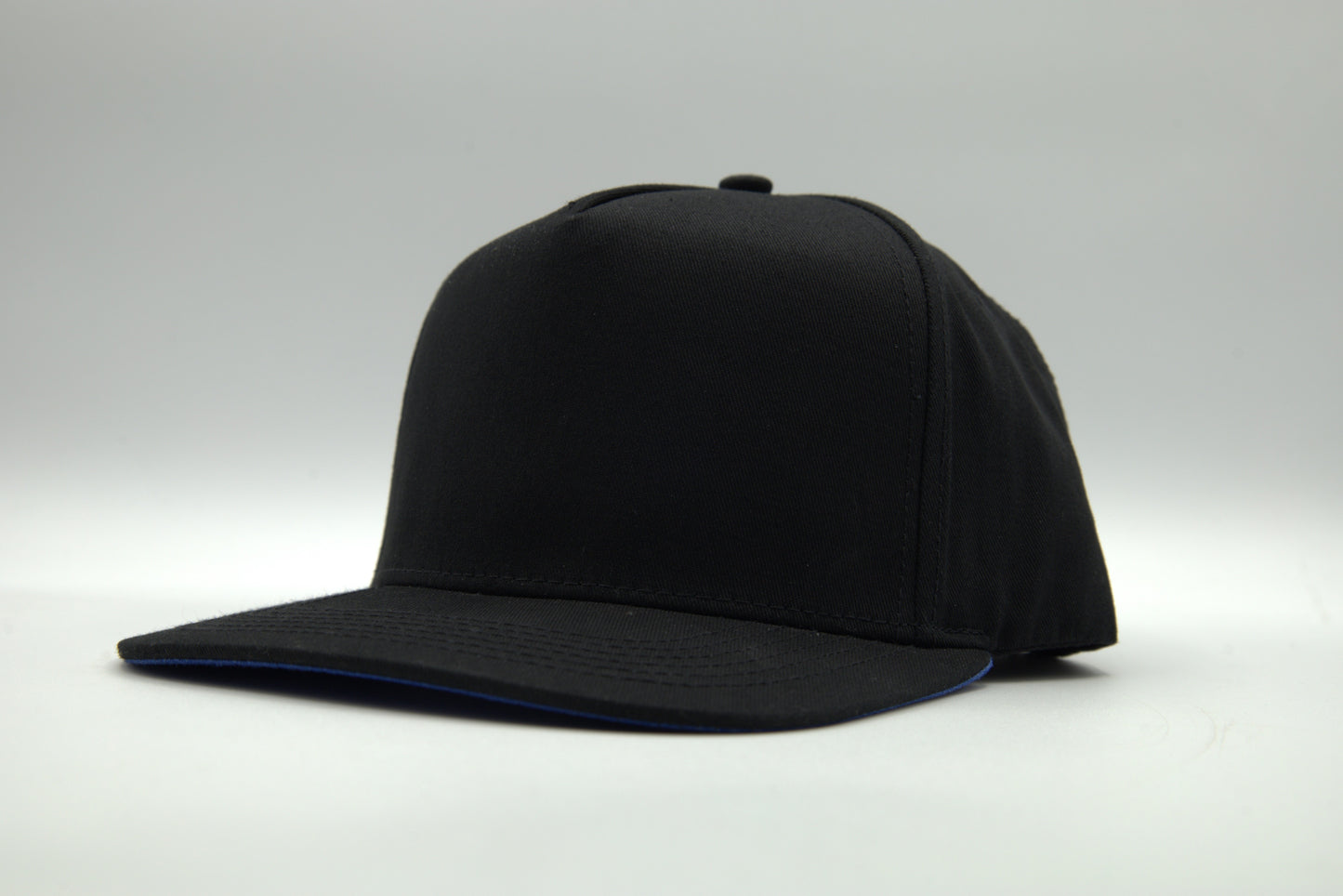 Premium Cotton Flat Brim Snapback w/Color Undervisor