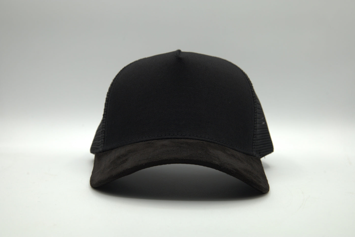 Premium Suede Brim Trucker Snapback