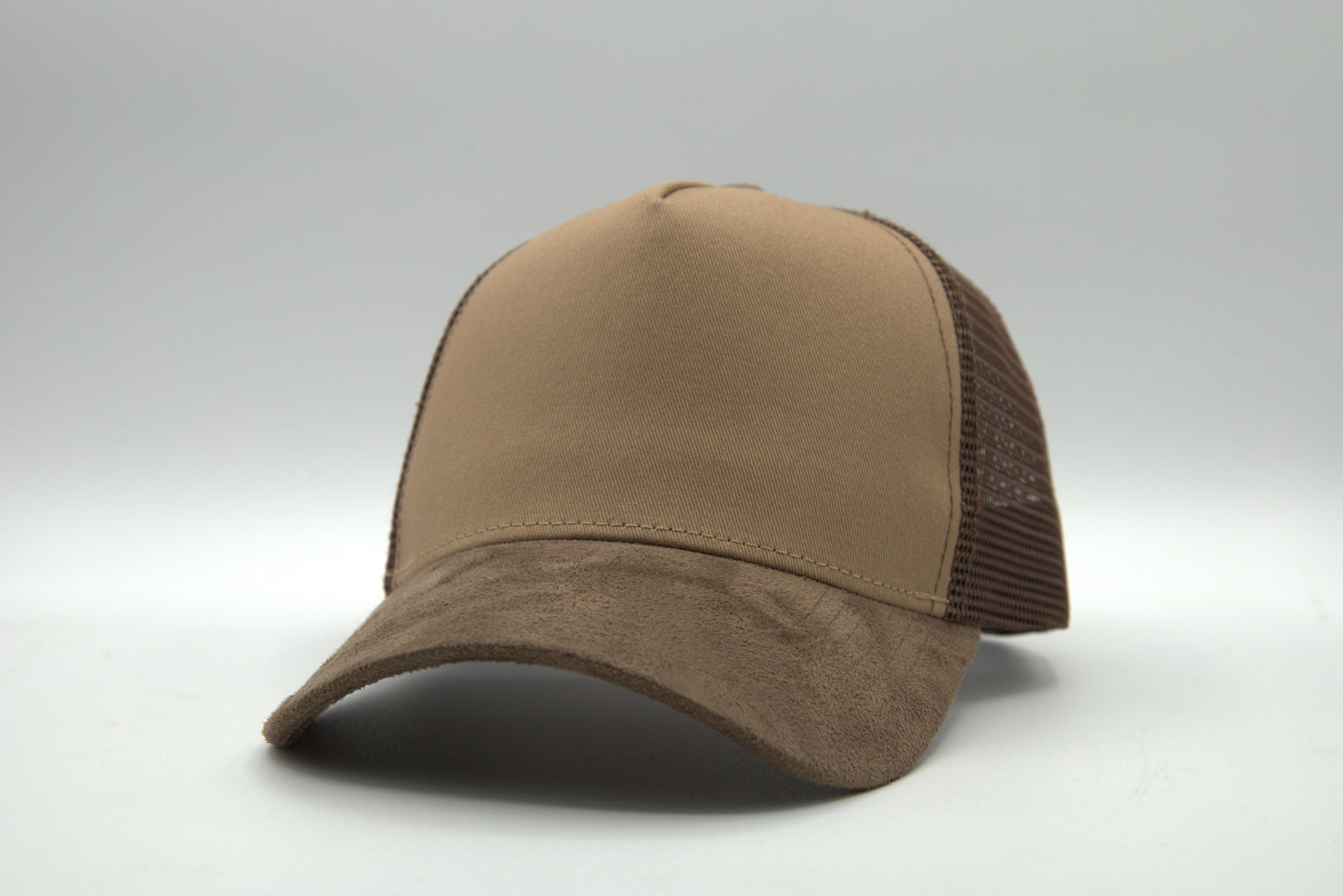 Premium Suede Brim Alternate Color Trucker Snapback
