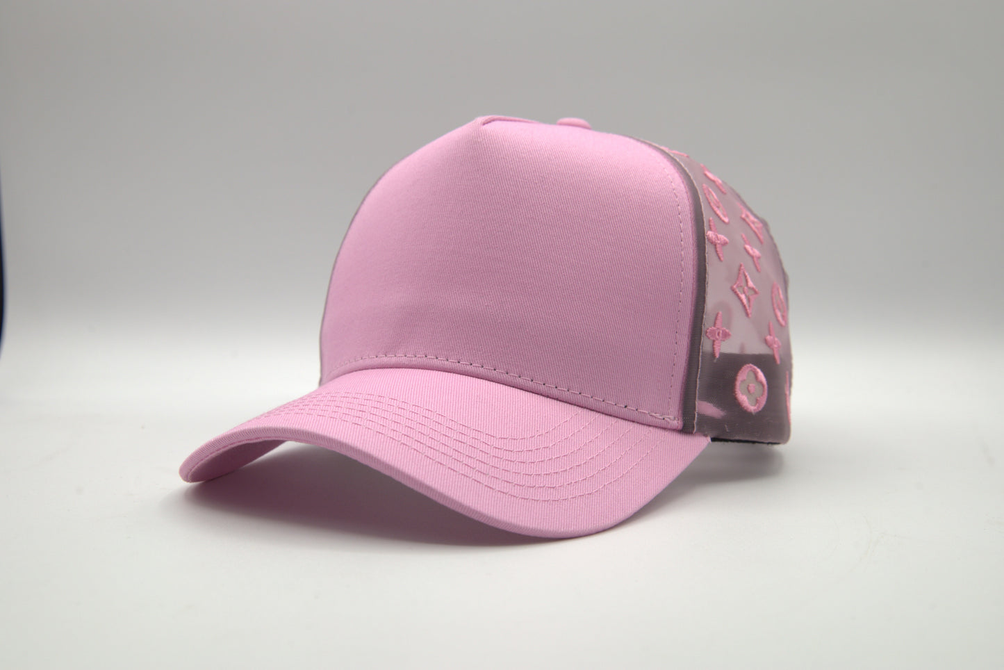 Cotton Trucker Snapback w/ Mesh Pattern
