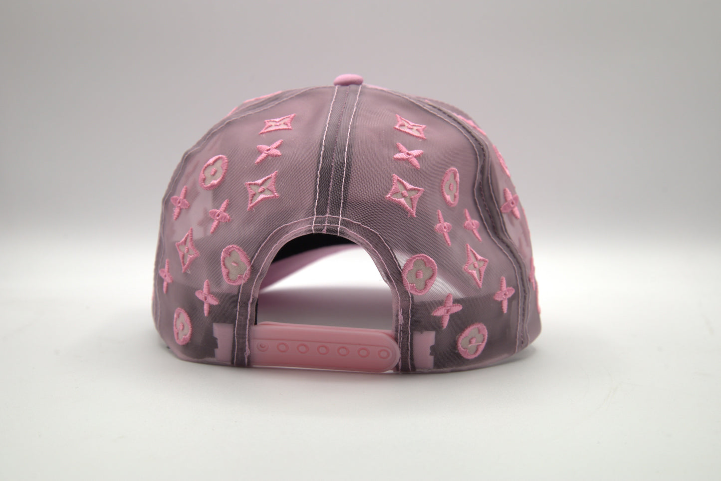 Cotton Trucker Snapback w/ Mesh Pattern