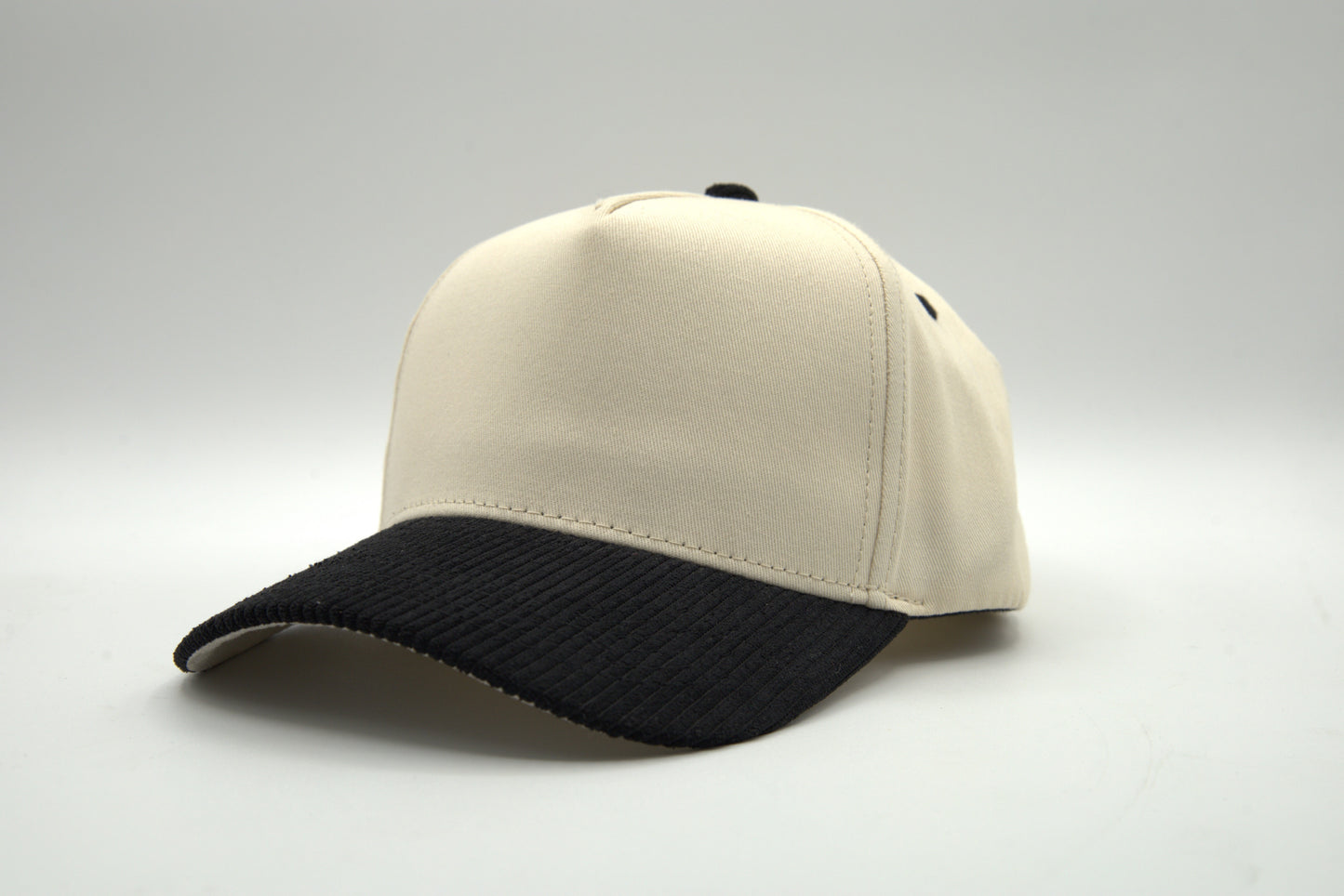 Premium 2-Tone Snapback w/ Corduroy & Suede Brim