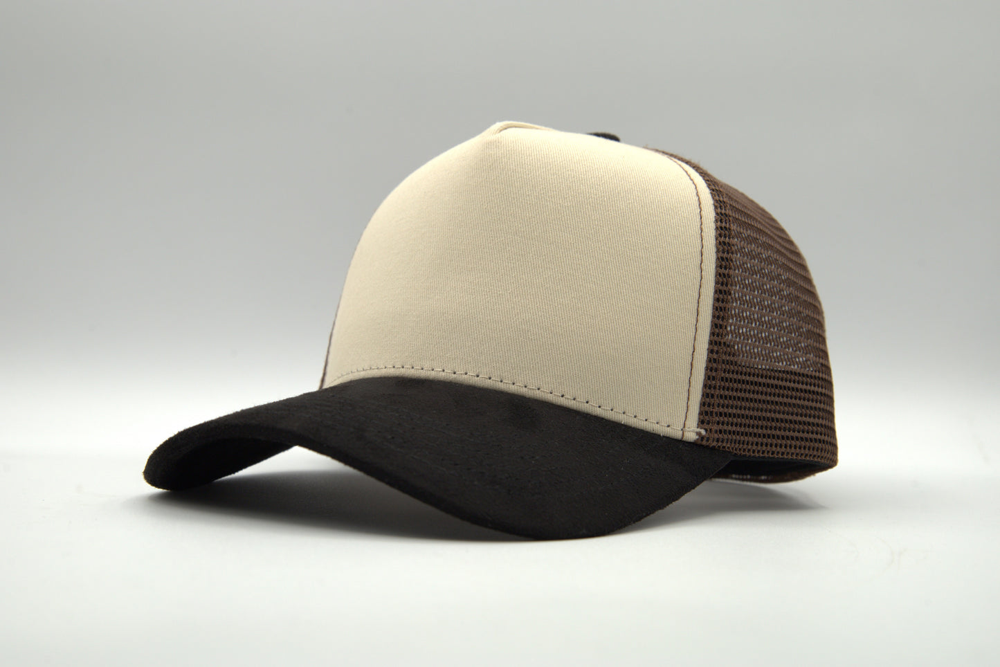 Premium Suede Brim Alternate Color Trucker Snapback