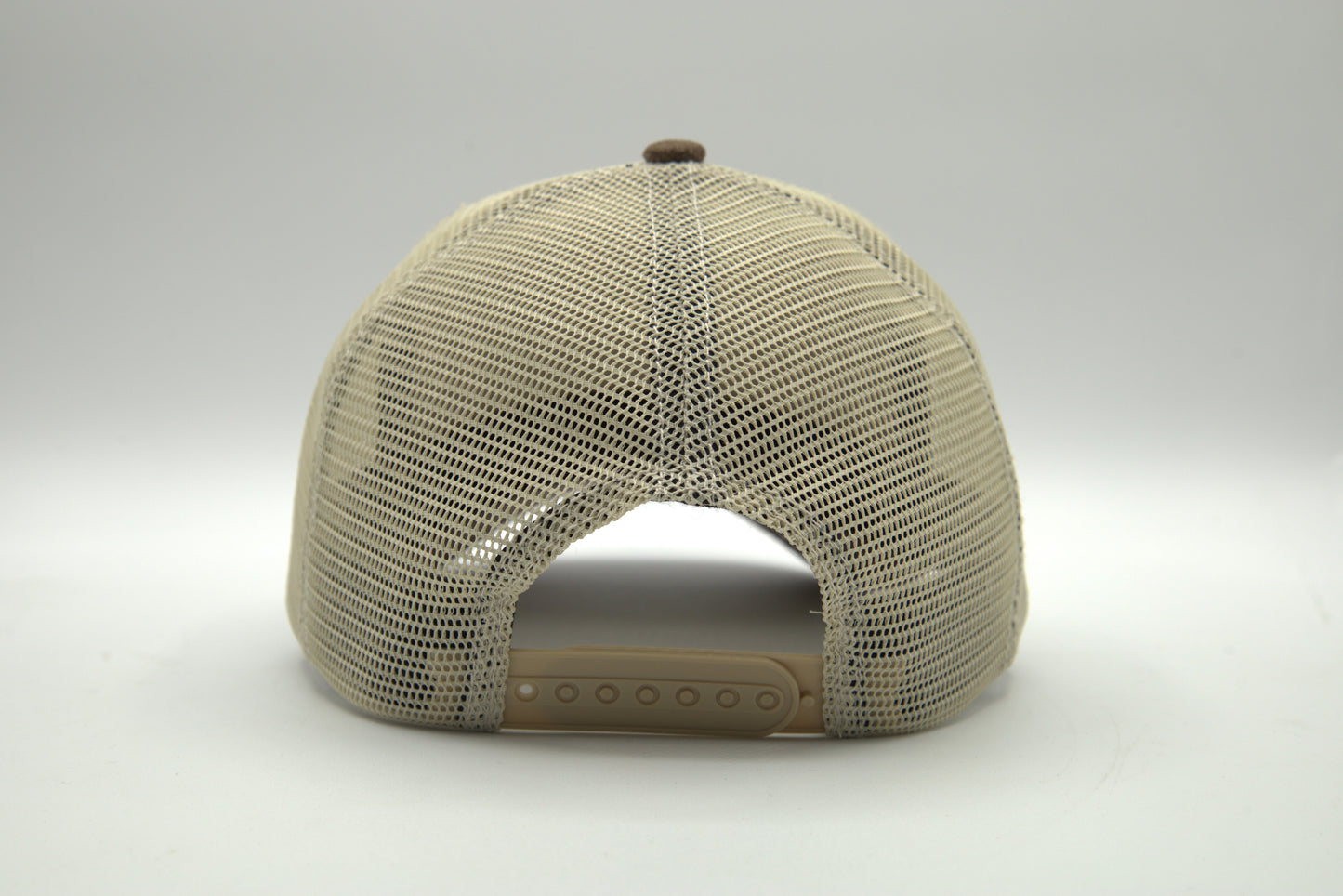 Premium Suede Brim 2-Tone Trucker Snapback