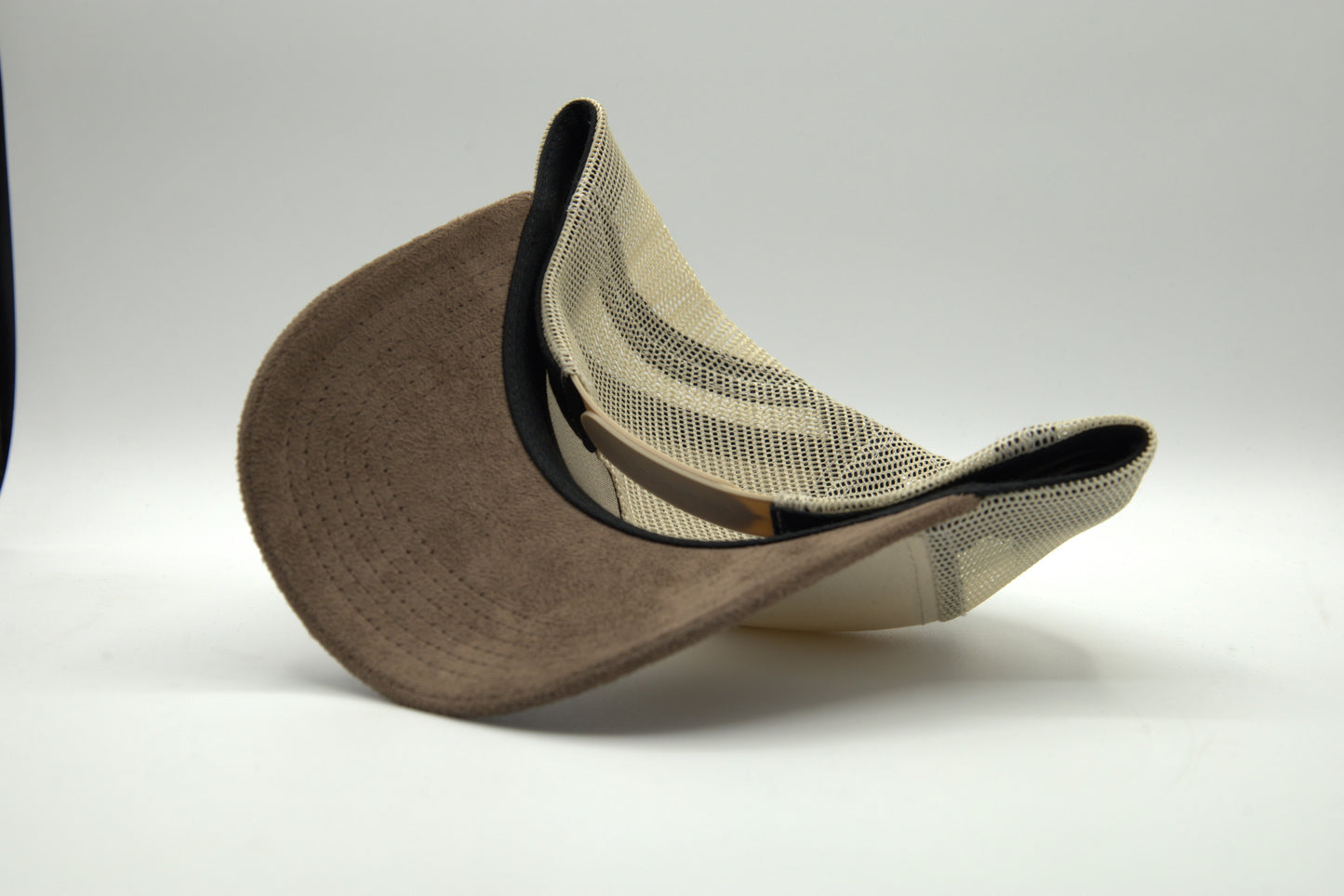 Premium Suede Brim 2-Tone Trucker Snapback