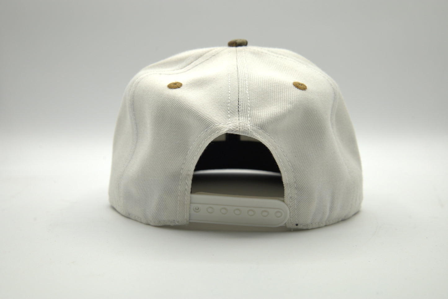 Wool Blended 2-Tone Flat Brim Snapback w/ Color Undervisor