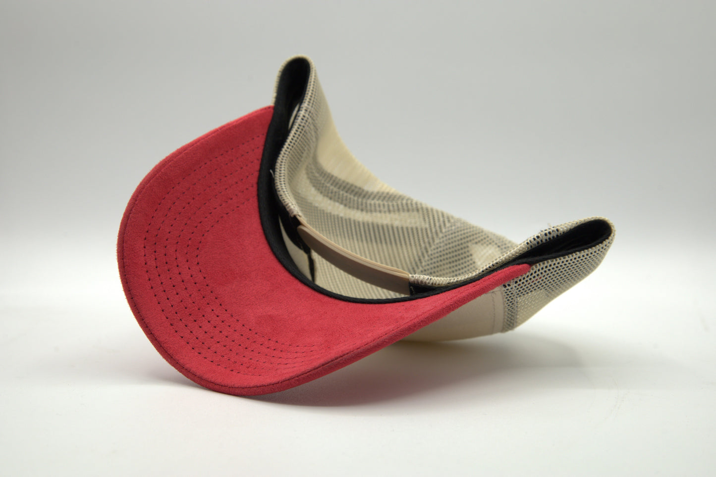 Premium Suede Brim 2-Tone Trucker Snapback