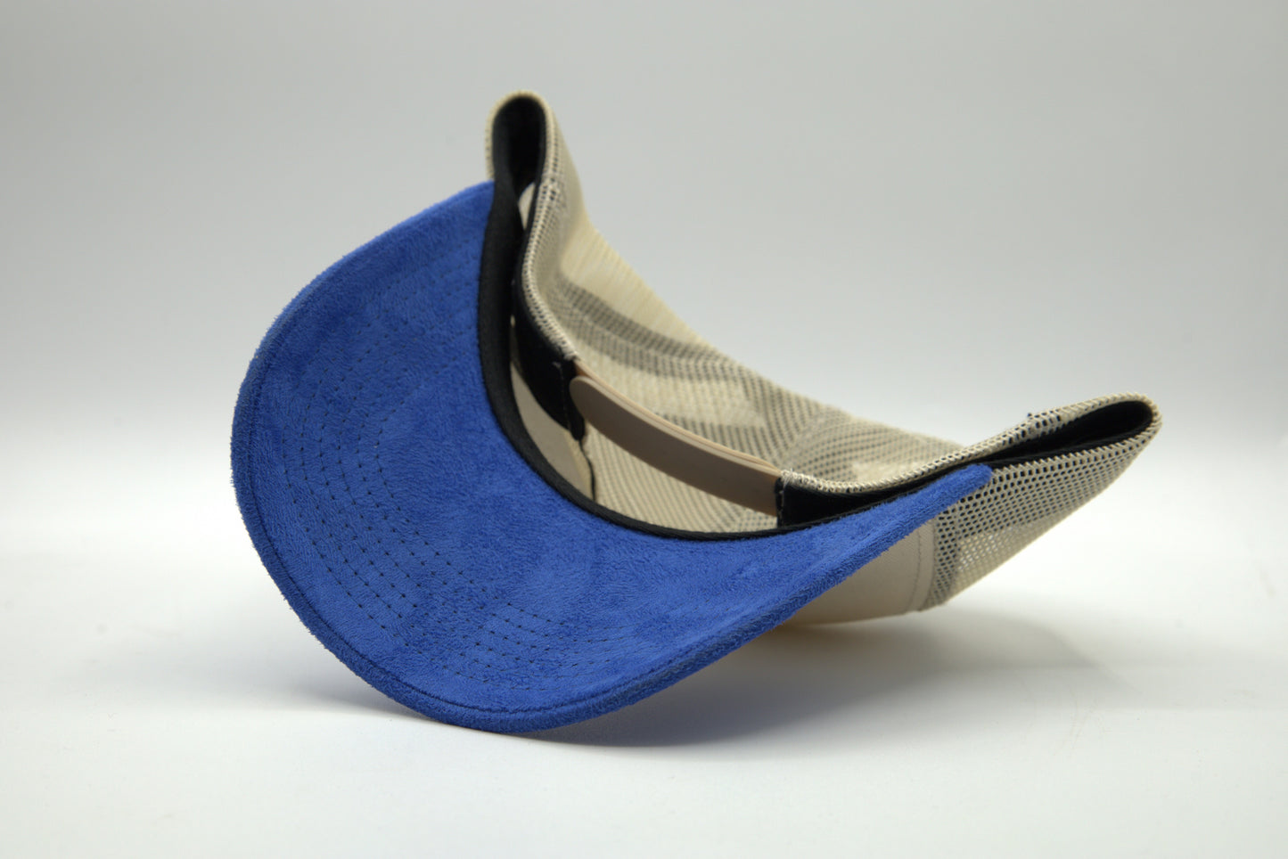 Premium Suede Brim 2-Tone Trucker Snapback