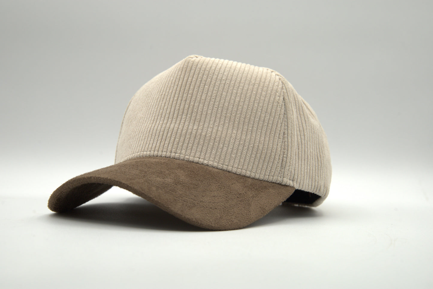 Premium Corduroy 2-Tone Snapback w/ Suede Brim