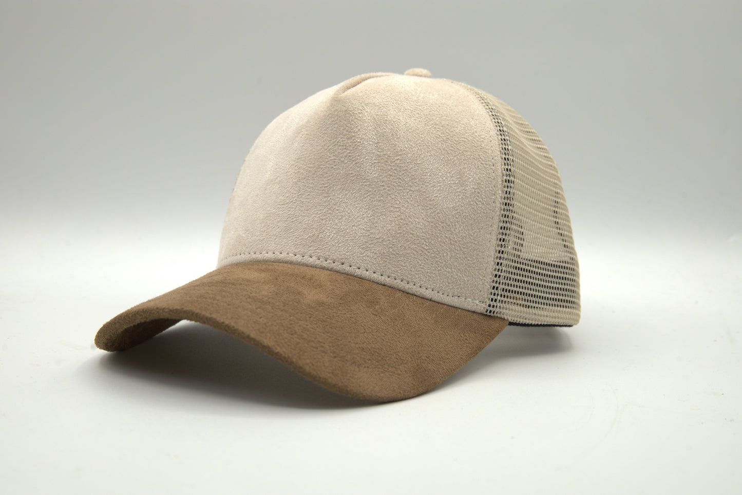 Premium Suede 2-Tone Trucker Snapback