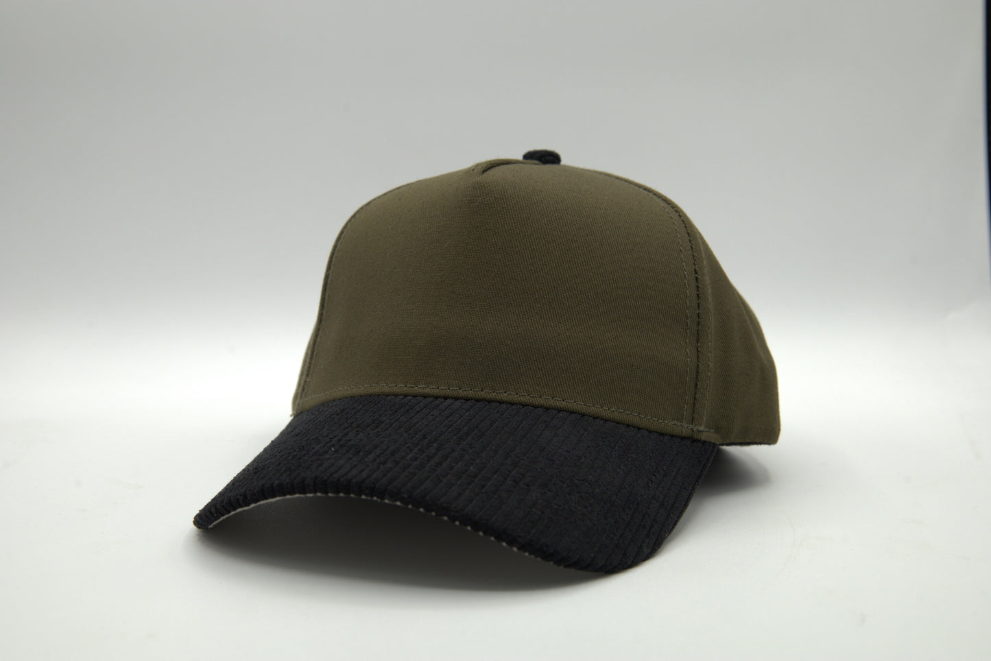 Premium 2-Tone Snapback w/ Corduroy & Suede Brim