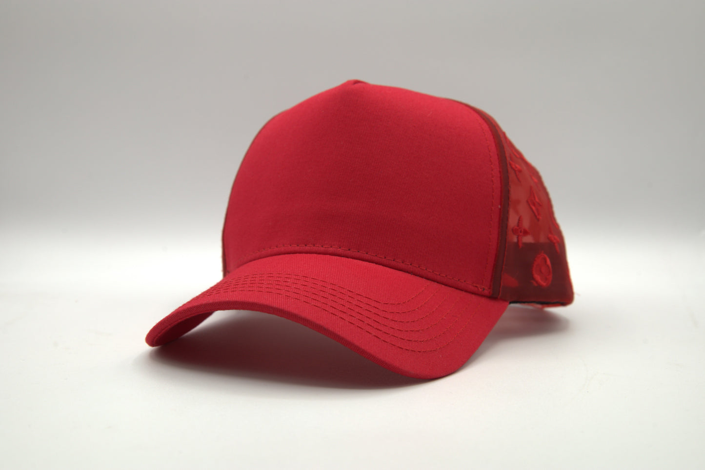 Cotton Trucker Snapback w/ Mesh Pattern