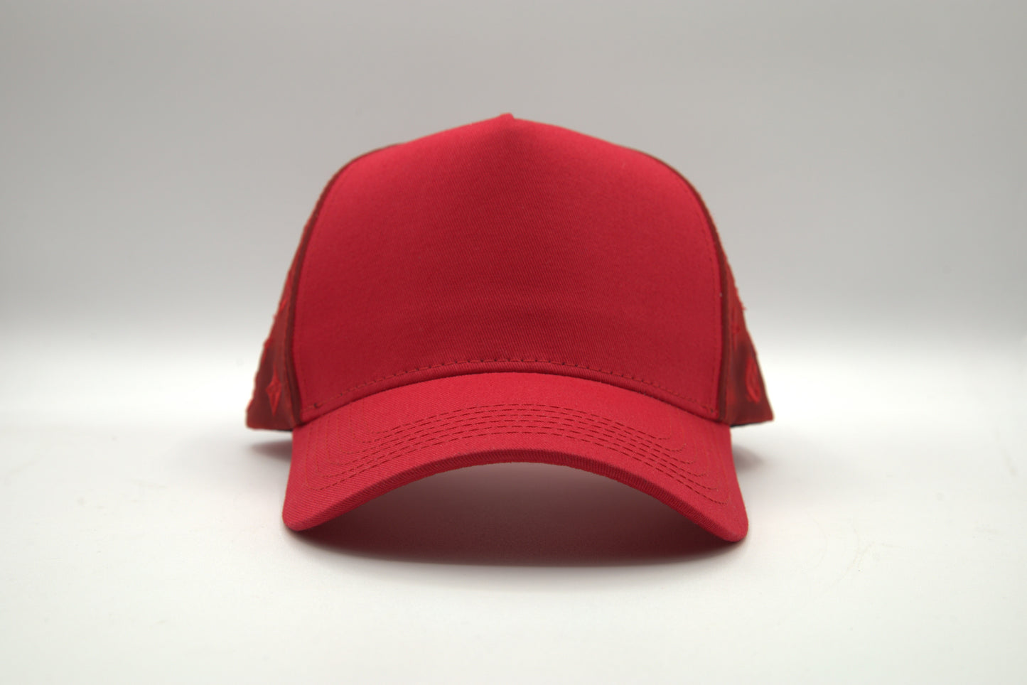 Cotton Trucker Snapback w/ Mesh Pattern