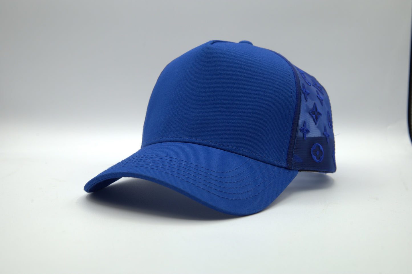 Cotton Trucker Snapback w/ Mesh Pattern